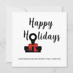 Notary Public Happy Holidays 2026 Calendar  Card