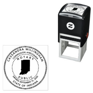 Notary Public Indiana Self-inking Stamp