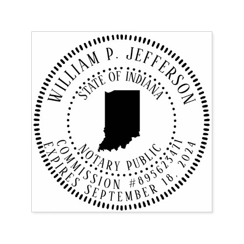 Notary Public Indiana Self_inking Stamp