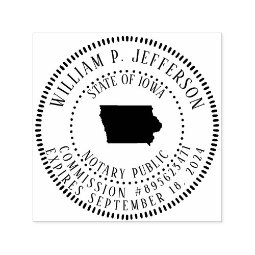 Notary Public Iowa Self_inking Stamp