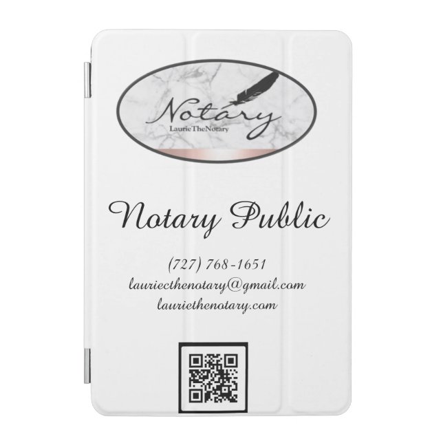 Notary Public Ipad cover (Front)