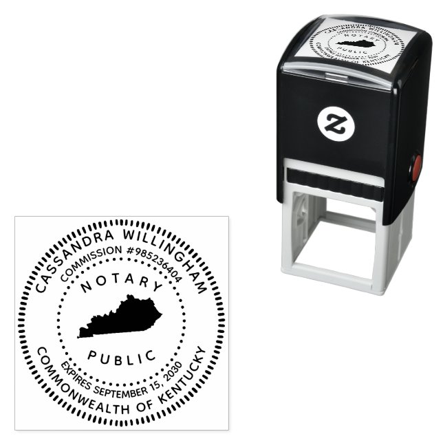 Notary Public Kentucky Self-inking Stamp (In Situ)