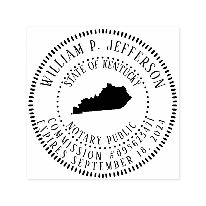 Notary Public Kentucky Selfinking Stamp Zazzle