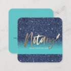 Notary Public Loan Agent Modern Navy & Teal