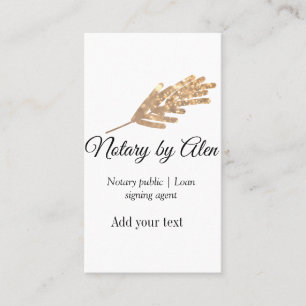 Notary public Loan signing agent add name address  Business Card