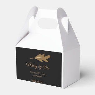 Notary public Loan signing agent add name address Favor Boxes