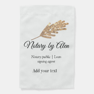 Notary public Loan signing agent add name address  Garden Flag
