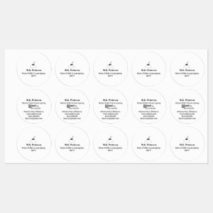 notary public loan signing agent add name address labels