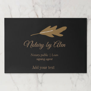 Notary public Loan signing agent add name address Paper Pad