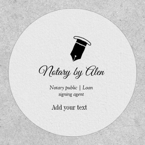 Notary public Loan signing agent add name address  Patch