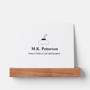 notary public loan signing agent add name address  picture ledge