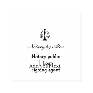 Notary public Loan signing agent add name address Self-inking Stamp