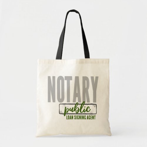 Notary Public Loan Signing Agent Customized Tote Bag