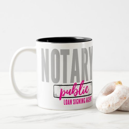 Notary Public Loan Signing Agent Customized Two_Tone Coffee Mug