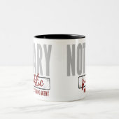 Notary Public Loan Signing Agent Customized Two-Tone Coffee Mug (Center)