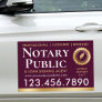 Notary Public Loan Signing Agent Gold Pink Car Magnet