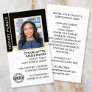 Notary Public Loan Signing Agent ID Black Gold Business Card