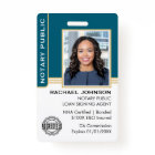 Notary Public Loan Signing Agent ID Teal Gold