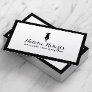 Notary Public Loan Signing Agent Minimalist Border Business Card