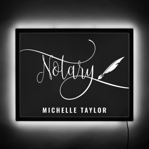 Notary Public Loan Signing Agent Office  LED Sign