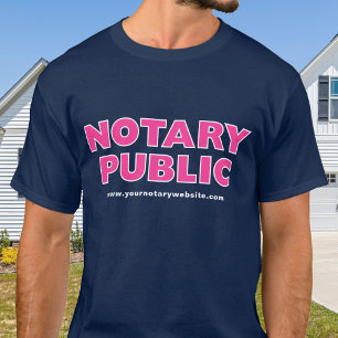 Notary Public Loan Signing Agent Website Gold T-Shirt