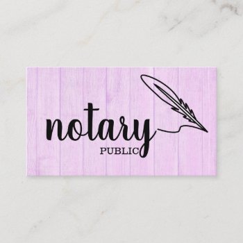 Notary Public Loan Singing Agent Script Plain  Business Card by sunbuds at Zazzle