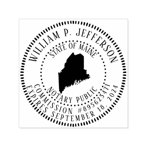 Notary Public Maine Self_inking Stamp