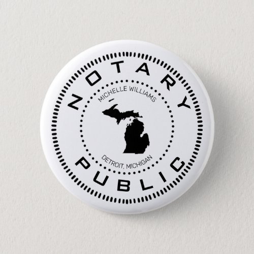 Notary Public Michigan Button