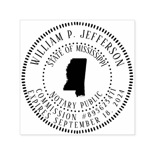 Notary Public Mississippi Self_inking Stamp