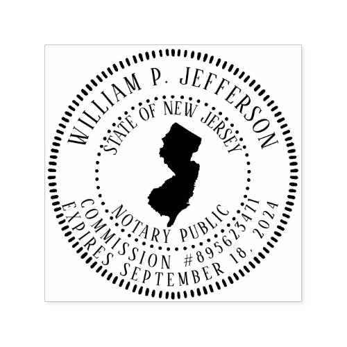 Notary Public New Jersey Self_inking Stamp