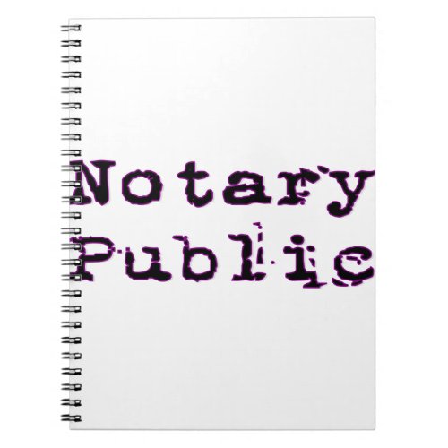 Notary Public Notebook