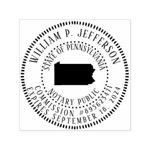 Notary Public Pennsylvania Self_inking Stamp