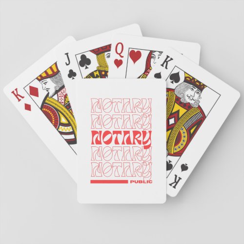 Notary Public Playing Cards