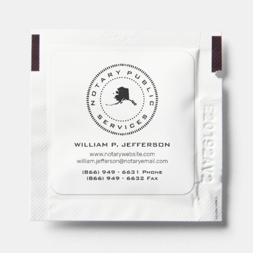 Notary Public Services Alaska Hand Sanitizer Packet
