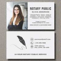 Notary Public Signing Agent Photo Modern Grey