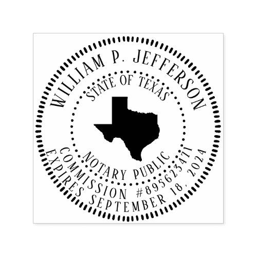 Notary Public Texas Self_inking Stamp