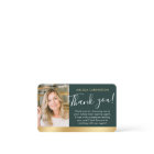 Notary Public Thank You Photo QR Code Green Gold