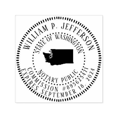 Notary Public Washington Self_inking Stamp