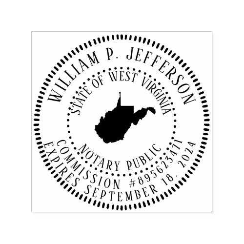 Notary Public West Virginia Self_inking Stamp
