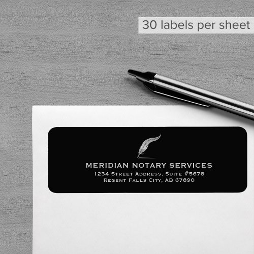 Notary Return Address Label