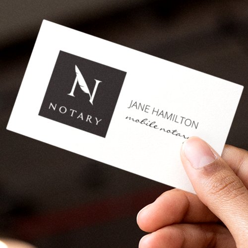 Notary Signing Agent Business Card