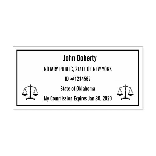 Notary Stamp Easy to Read Right For You  Comm 