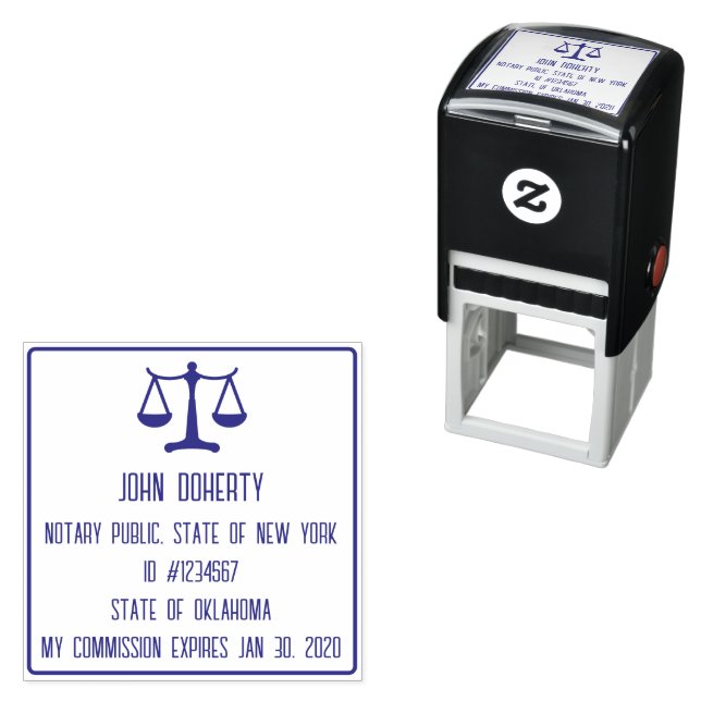 Notary Stamp Easy to Read Right For You | Comm. # (In Situ)