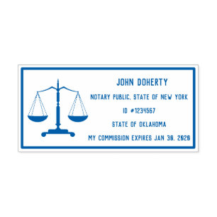 Notary Stamp Easy to Read Right For You Comm. #