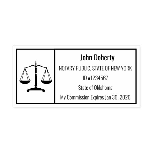 Notary Stamp Easy to Read Right For You  Comm 