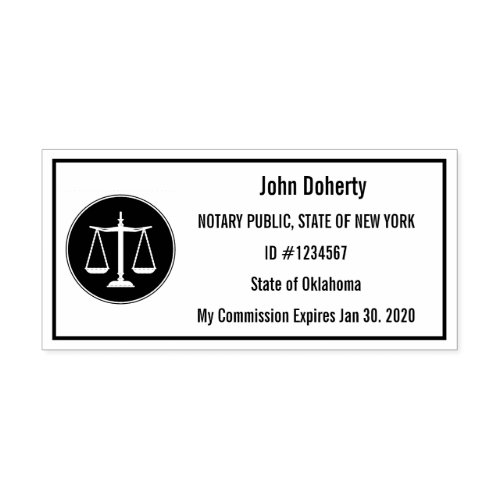 Notary Stamp Easy to Read Right For You  Comm 