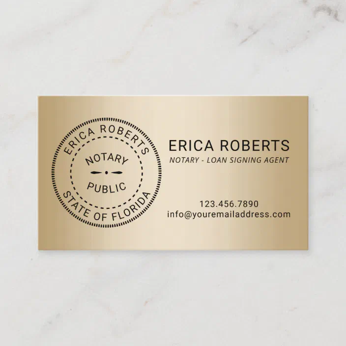 notary stamp loan signing agent modern gold business card r813e3d96ea2a4c6aa0dd5fa6d3233712 tcvul 704