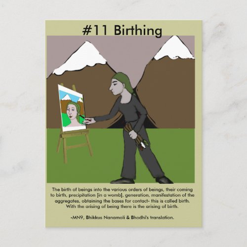Note 11 Birthing from Dependent Arising Postcard