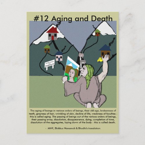 Note 12 Aging and Death _  from Dependent Arising Postcard
