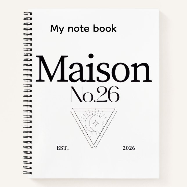 Note book / journal  (Front)